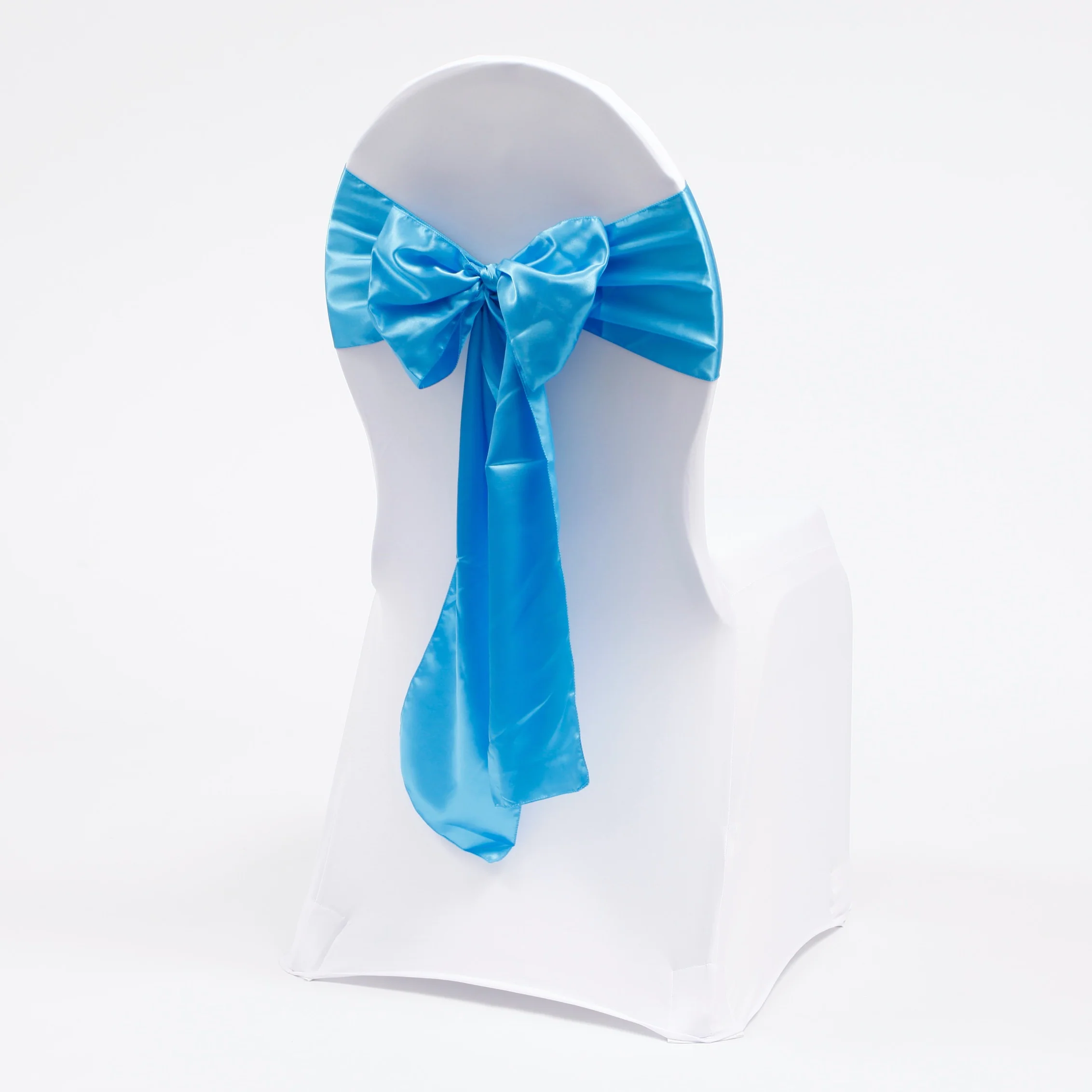 CLEARANCE Satin Chair Sashes - Electric Blue - Image 2