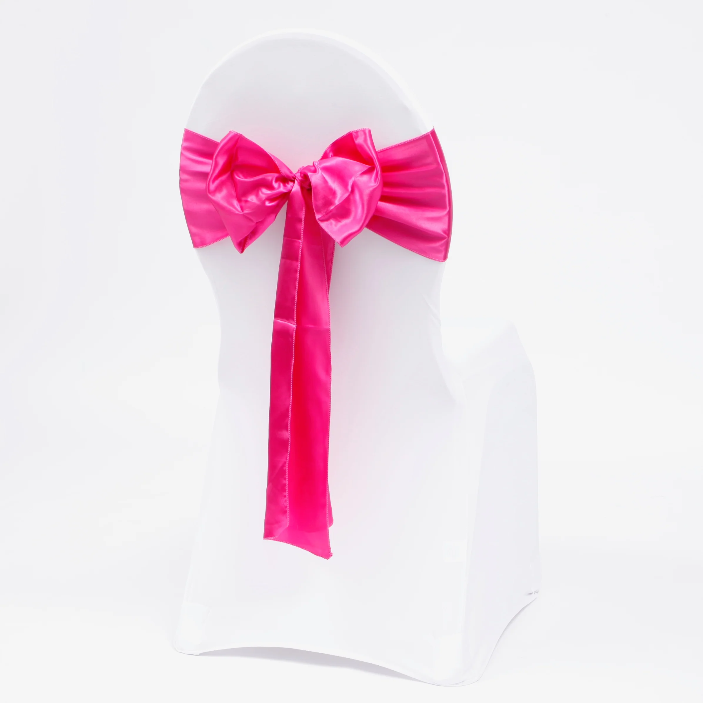Satin Chair Sashes - Hot Pink - Image 2