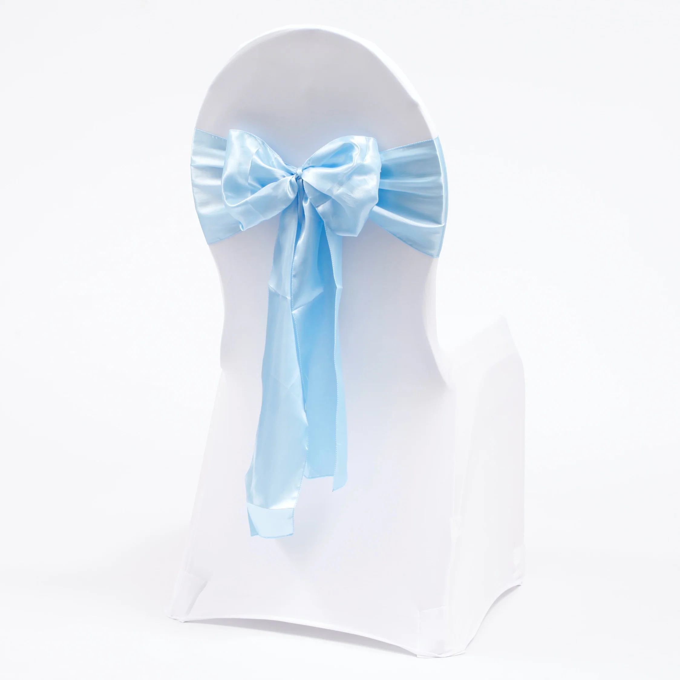 Satin Chair Sashes - Light Blue - Image 2