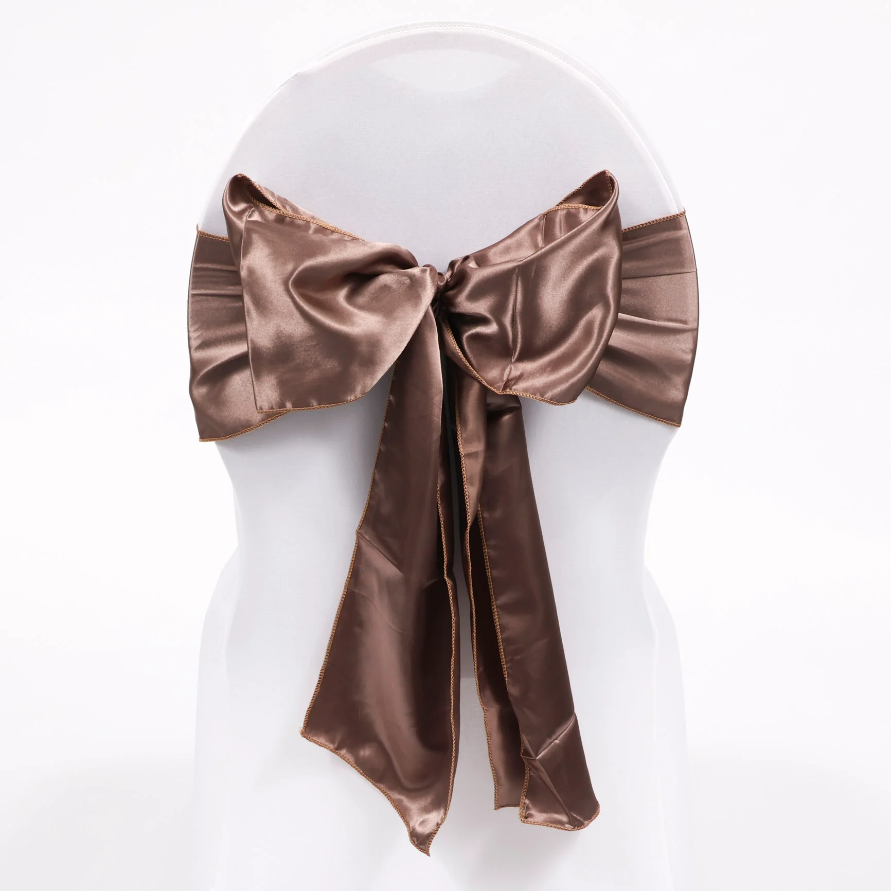 Satin Chair Sashes - Mocha - Image 3