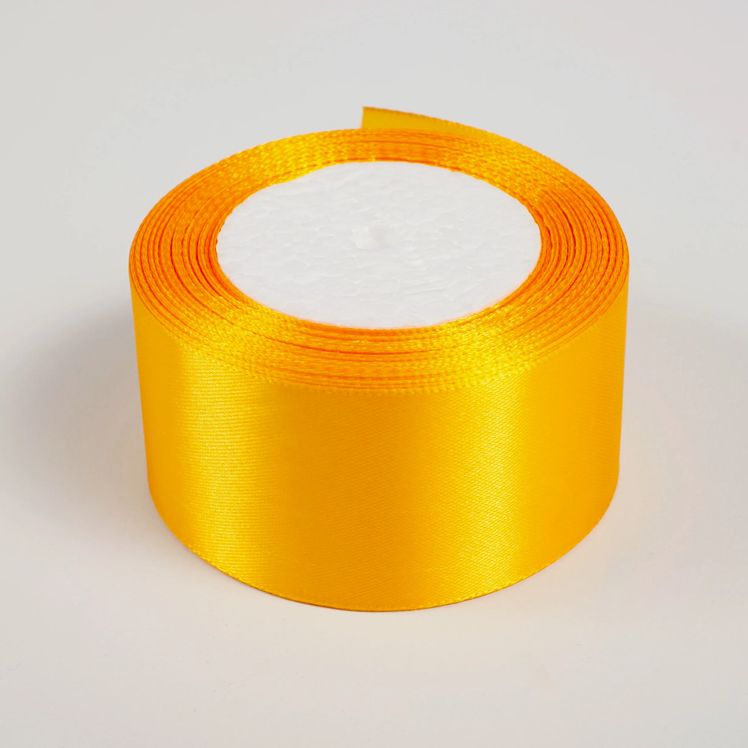 CLEARANCE Satin Ribbon - Gold (22mx5cm) - Image 2