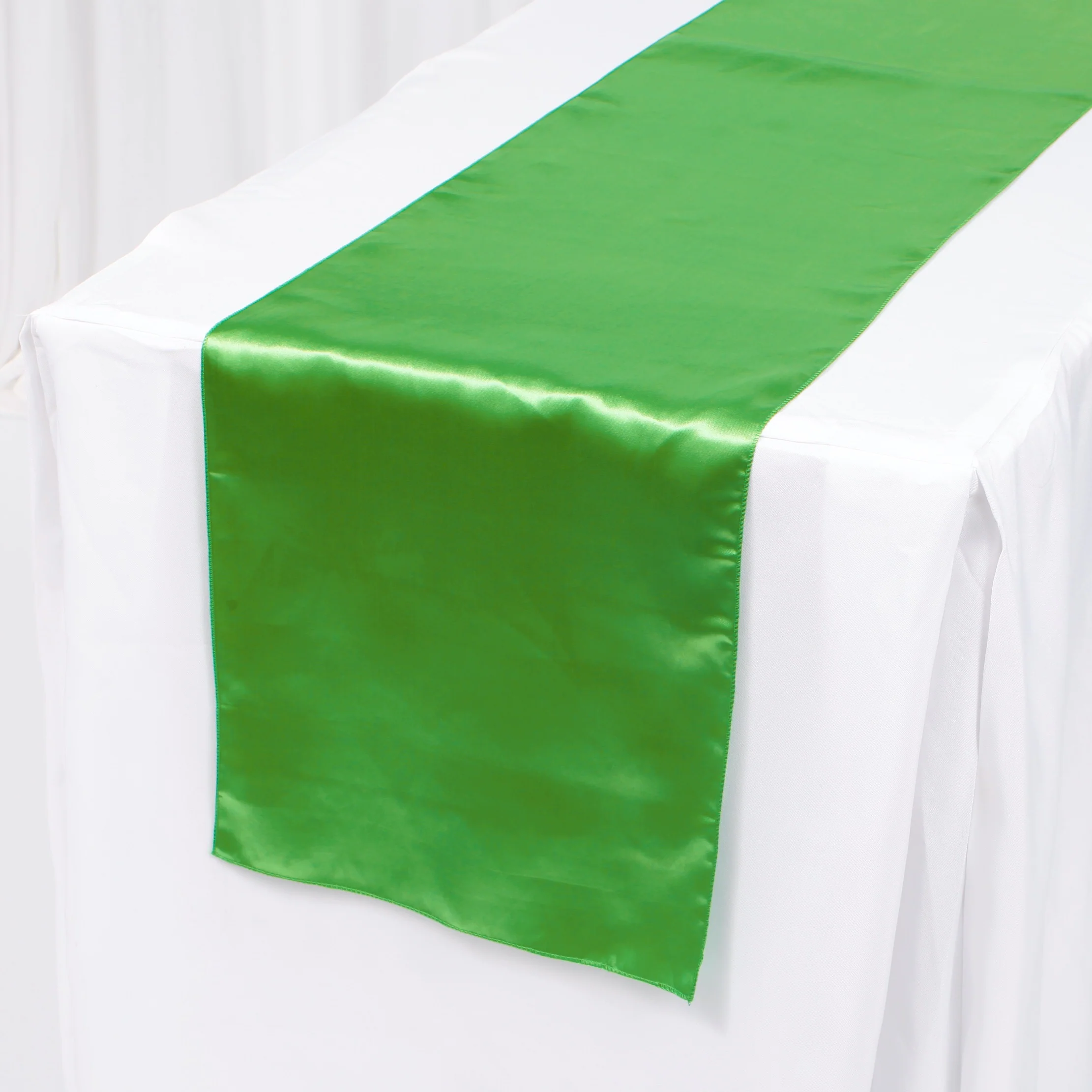 Satin Table Runners - Green - Image 2