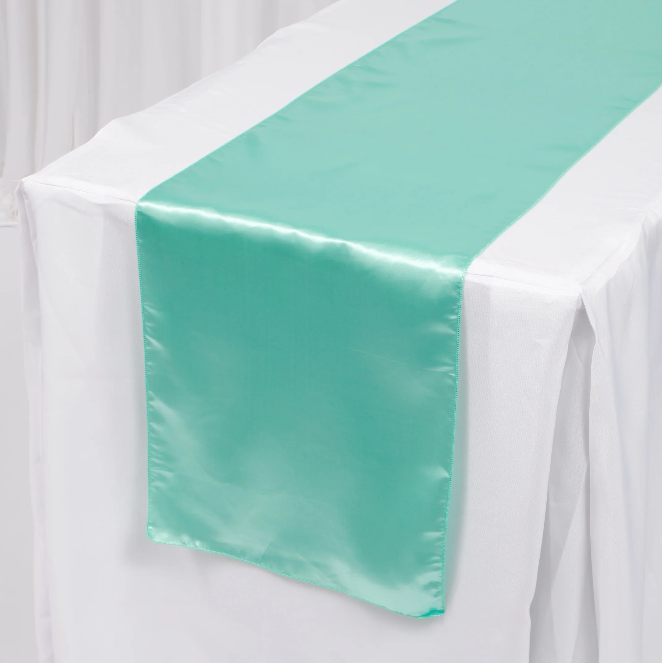 Satin Table Runners - Mint - Image 2