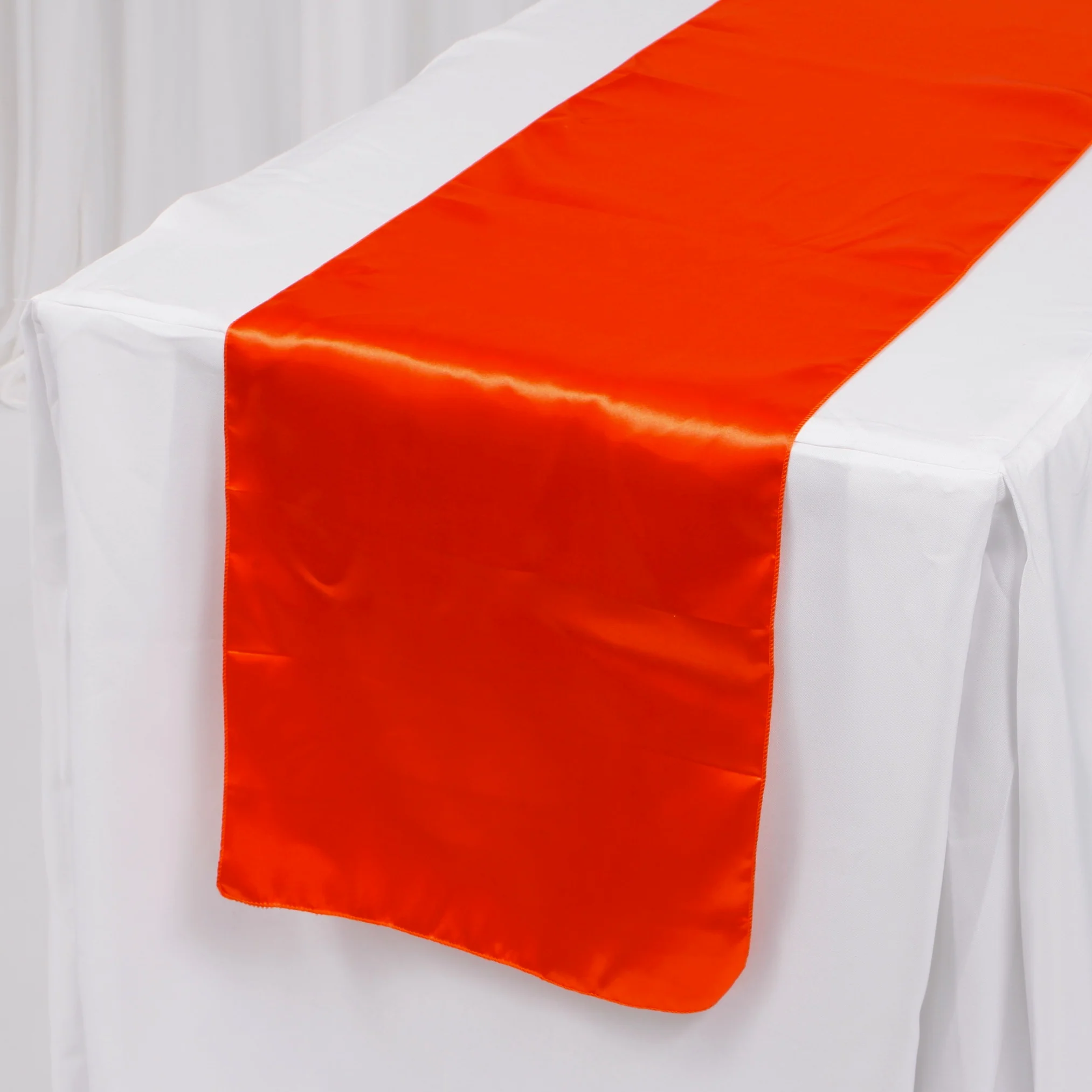 Satin Table Runners - Orange - Image 2