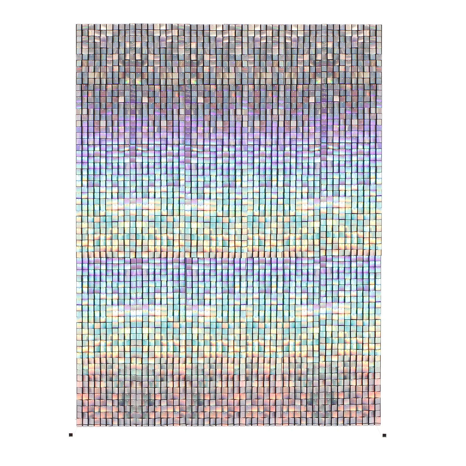 Sequin Shimmer Wall Backdrop & Frame Package - Holographic Rainbow
