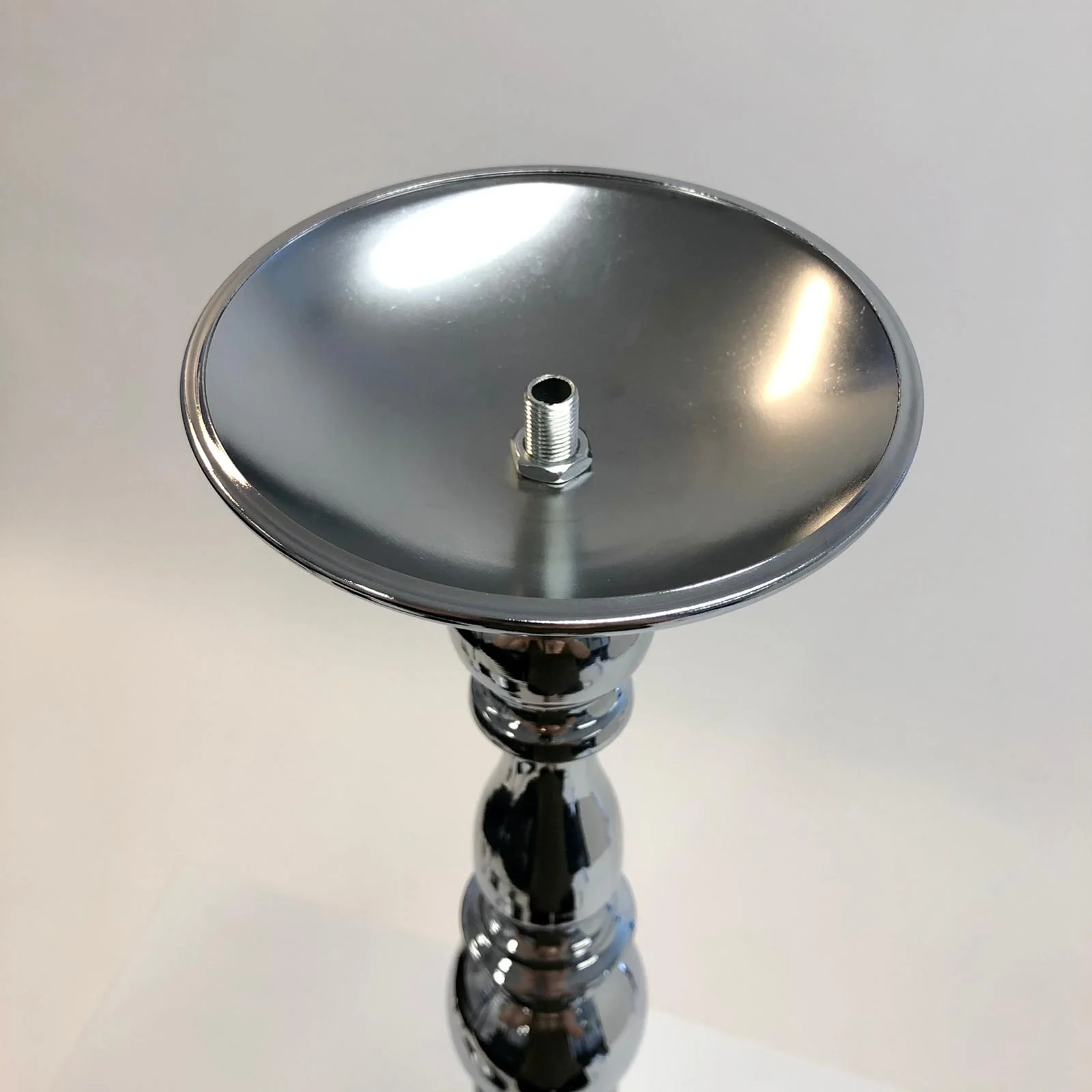 CLEARANCE Candlestick Pedestal Centrepiece Vase - Silver (58cmH) - Image 14