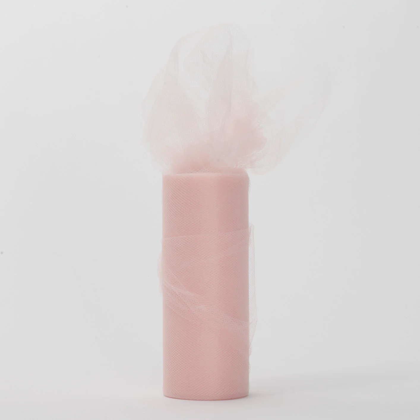 Small Soft Tulle Fabric Roll - Blush (15cmx22m)