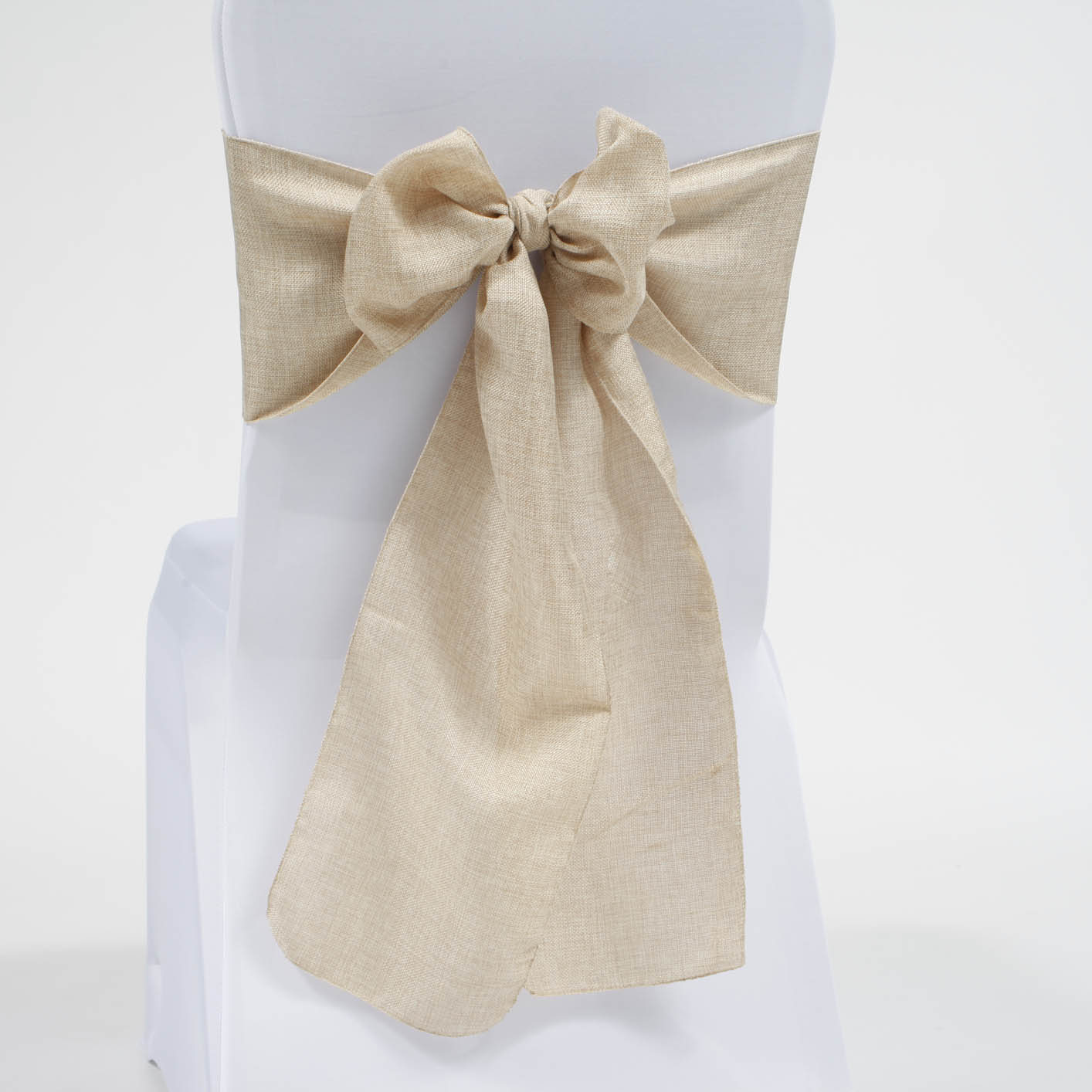 Soft Faux Hessian Chair Sash