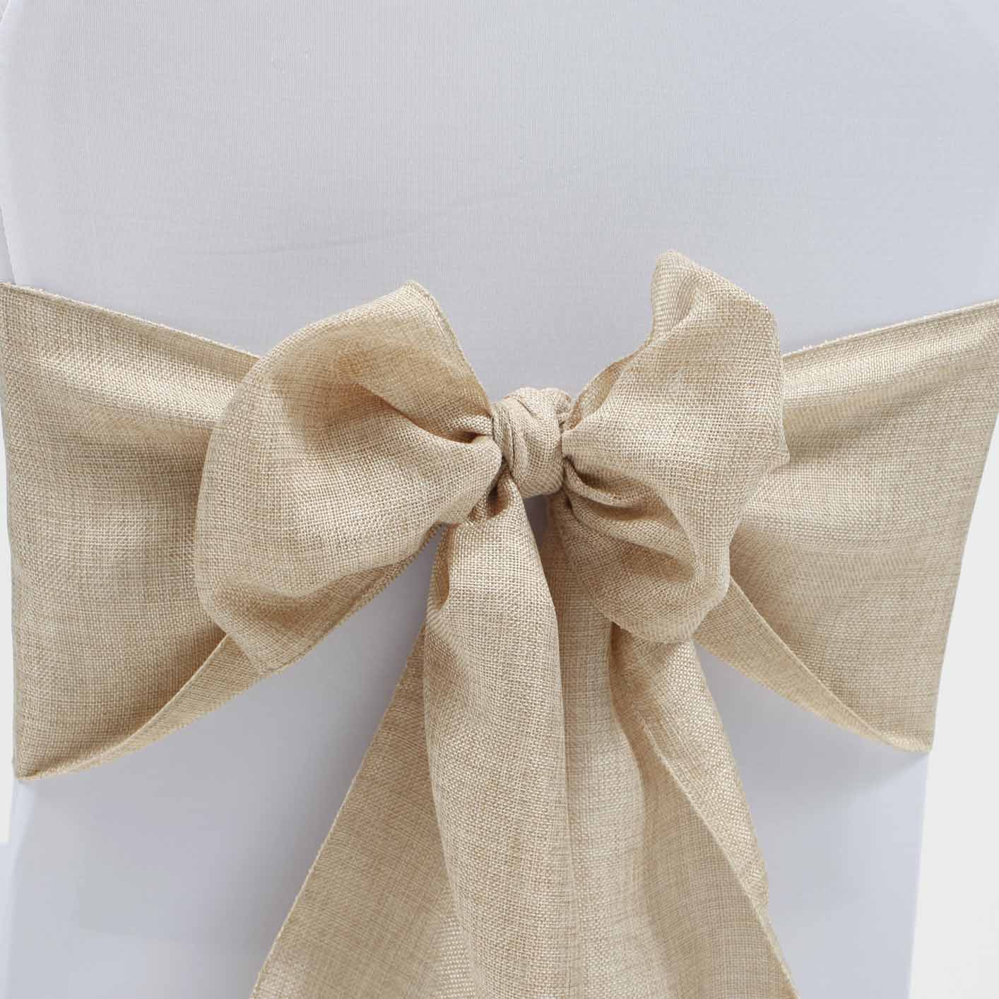 Soft Faux Hessian Chair Sash - Image 4