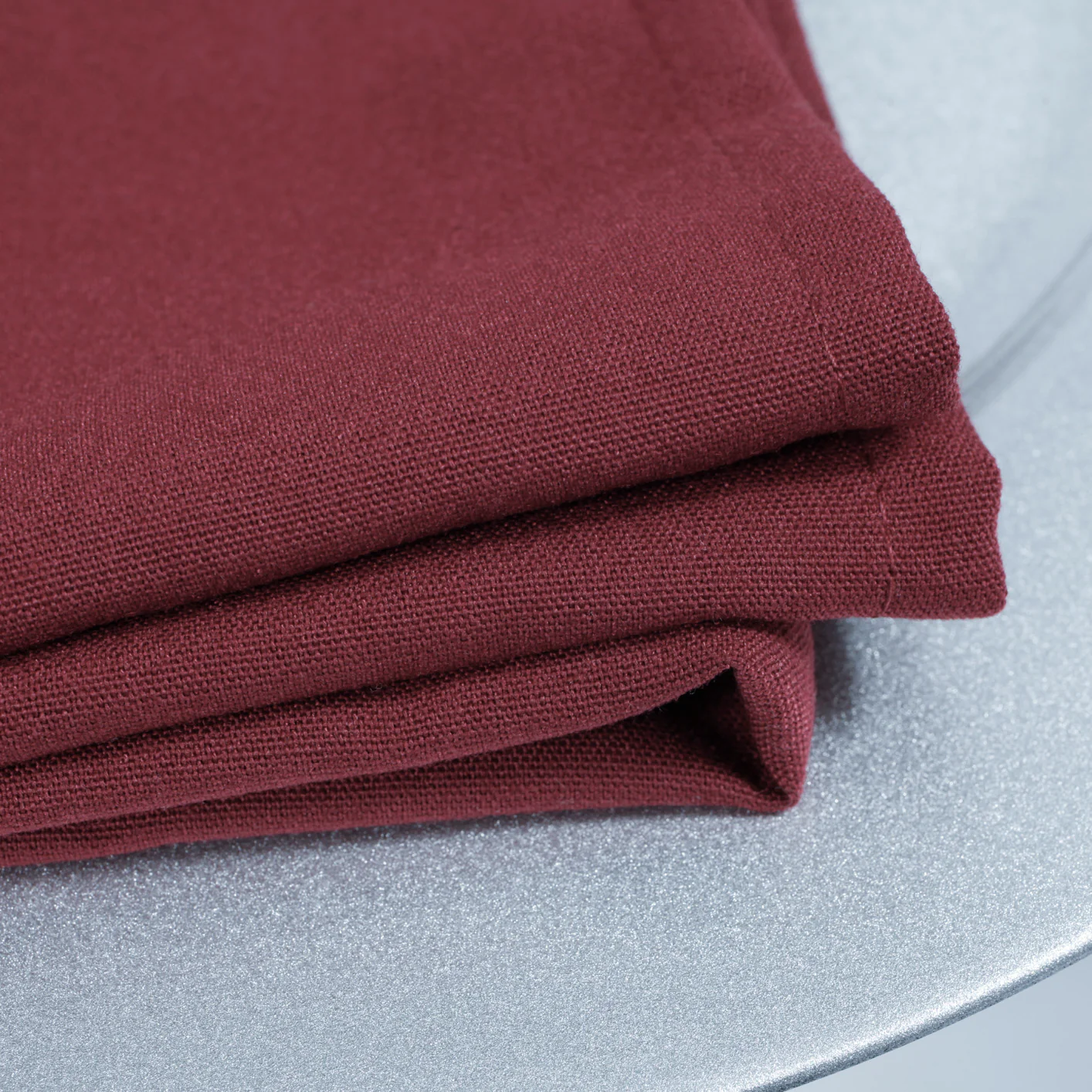 Premium Cloth Napkins - Burgundy (50x50cm) - Image 3