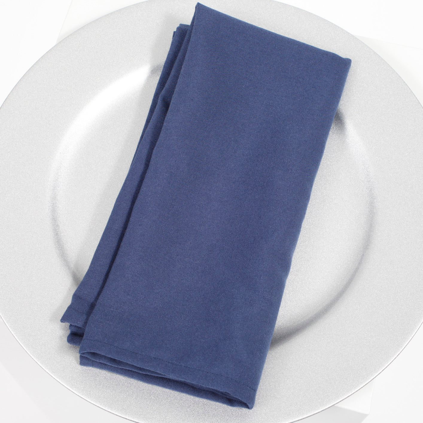 Premium Cloth Napkins - Navy Blue (50x50cm) - Image 2