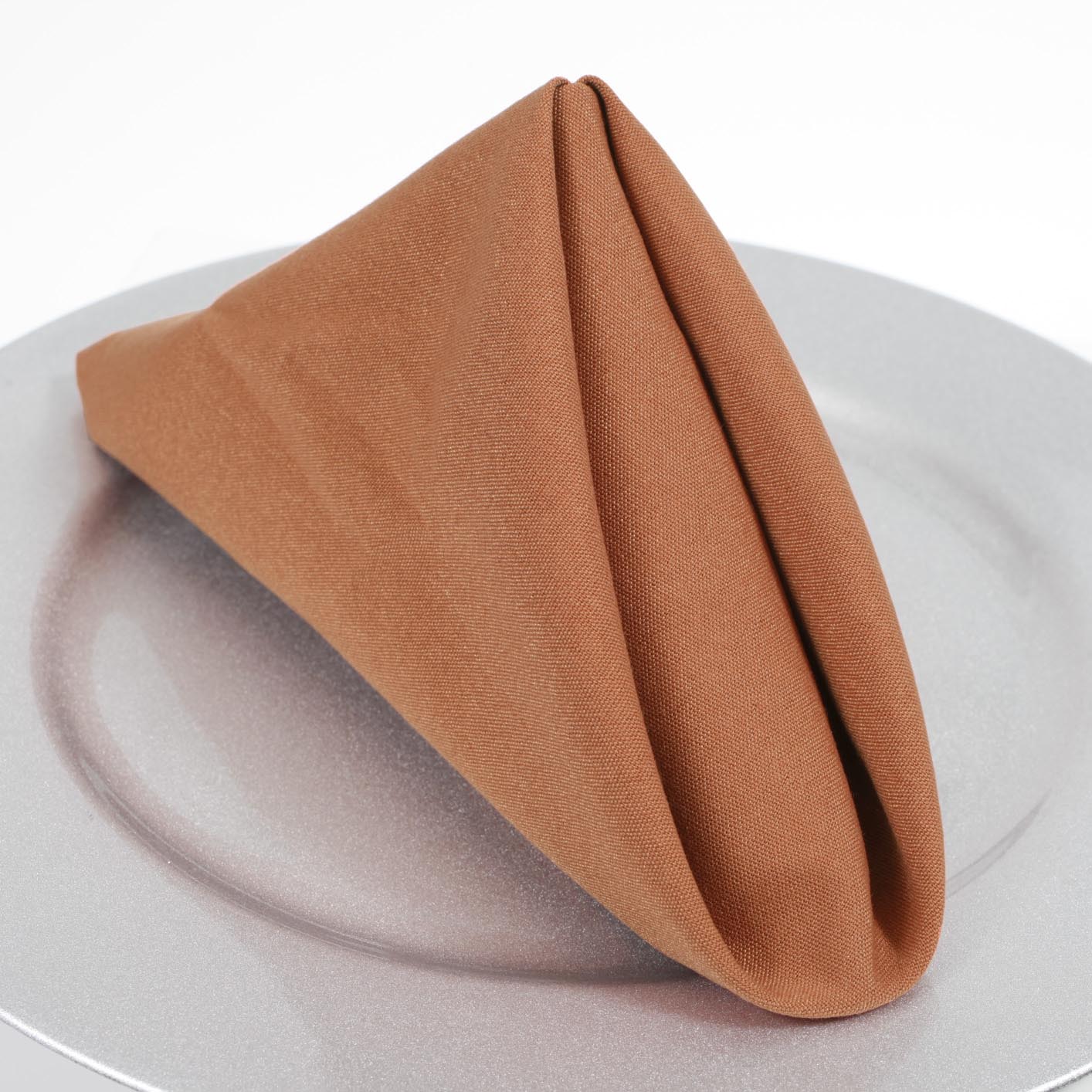 Premium Cloth Napkins - Terracotta (50x50cm)
