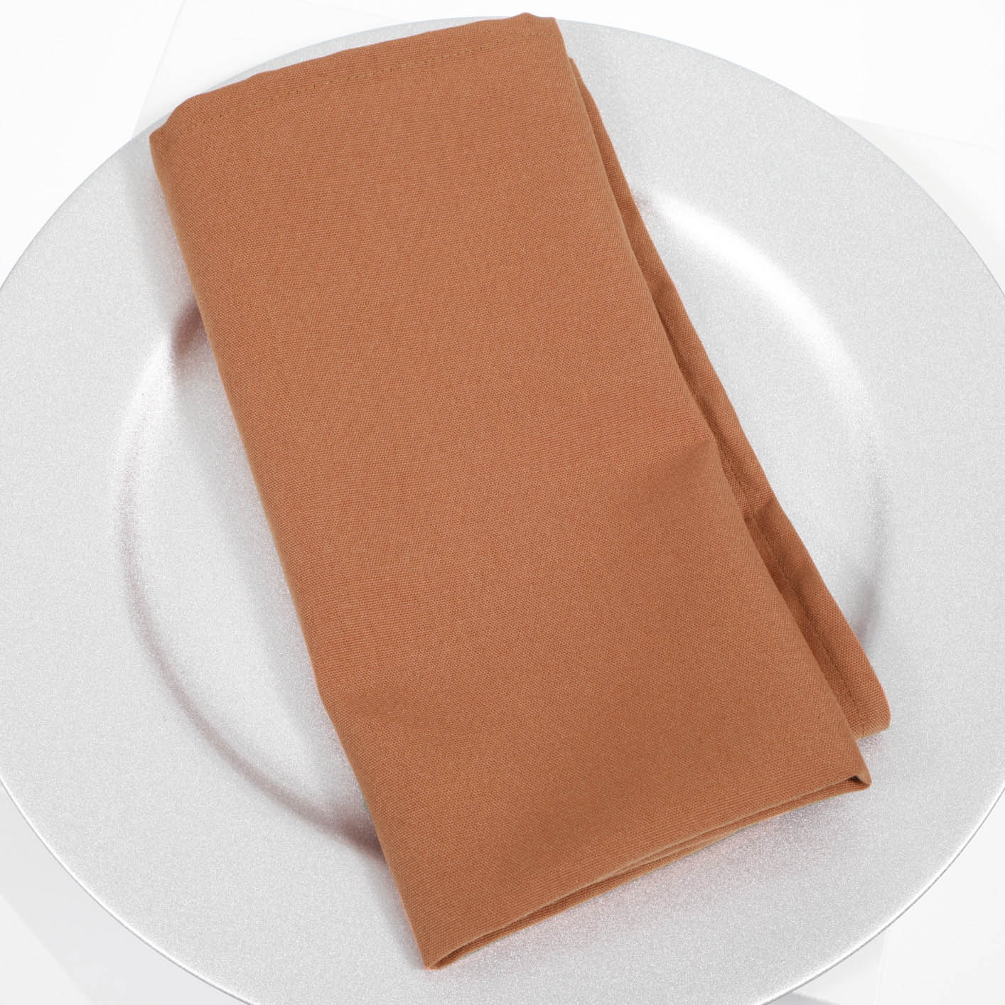 Premium Cloth Napkins - Terracotta (50x50cm) - Image 2