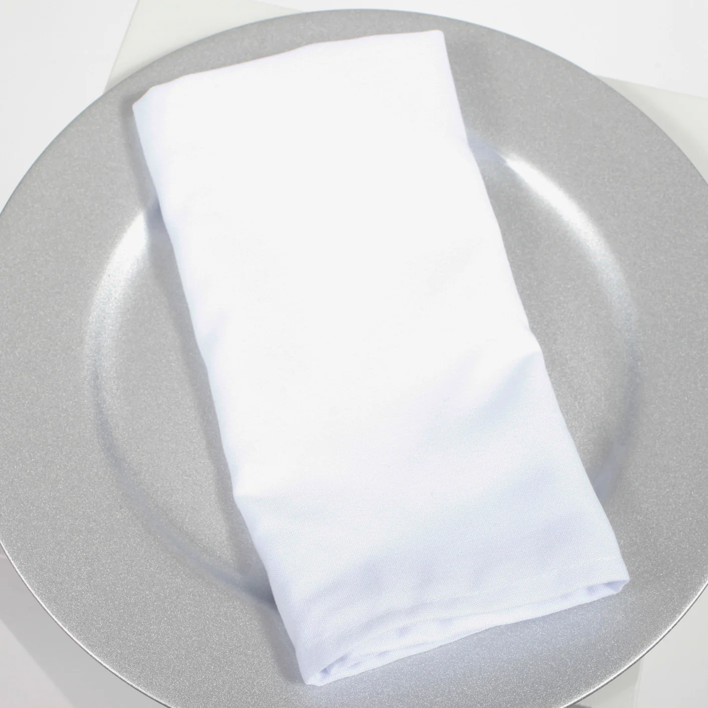 Premium Cloth Napkins - White (50x50cm) - Image 2