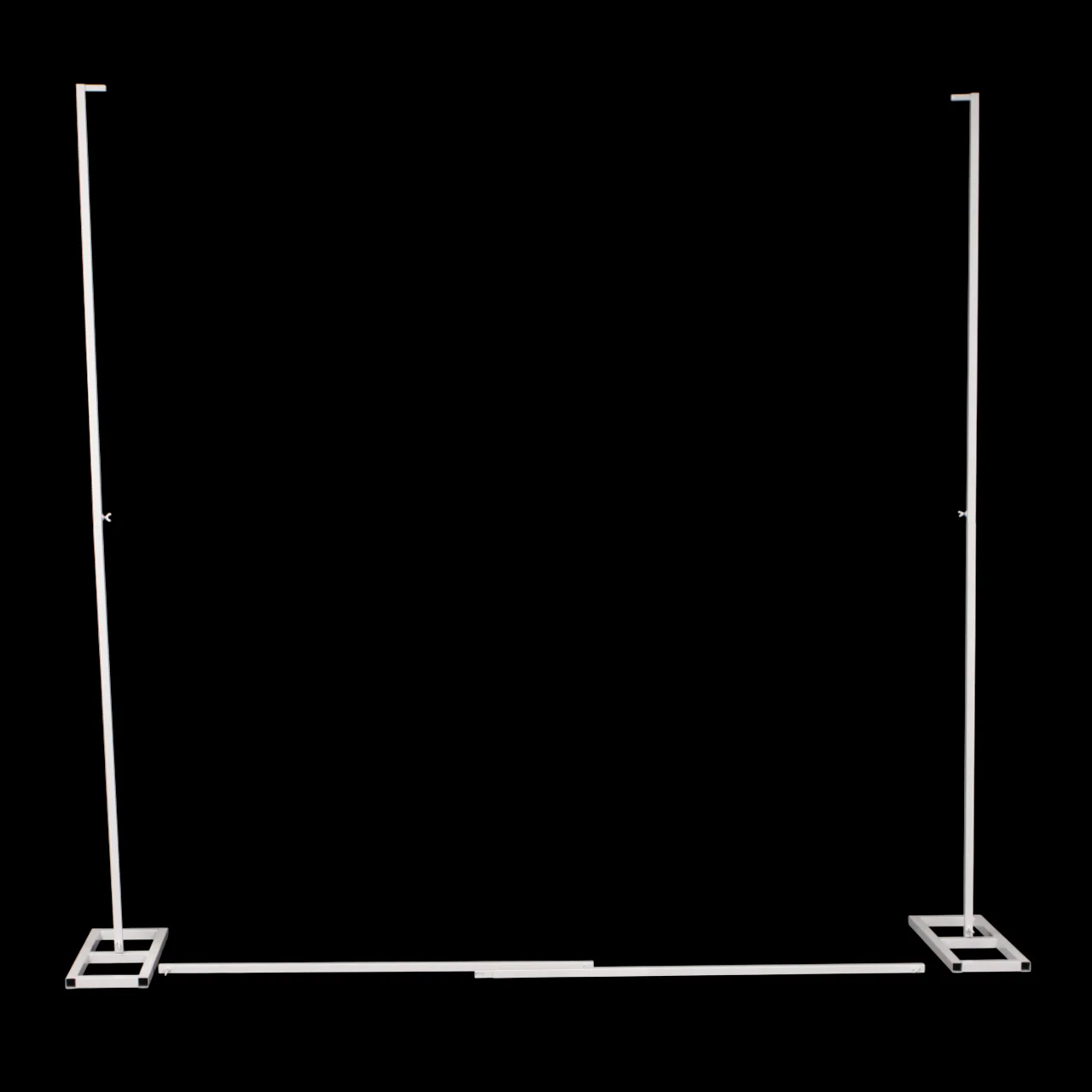 CLEARANCE Square Wedding Stand Arch Decoration Frame - White (2.2m Non-Adjustable) - Image 5
