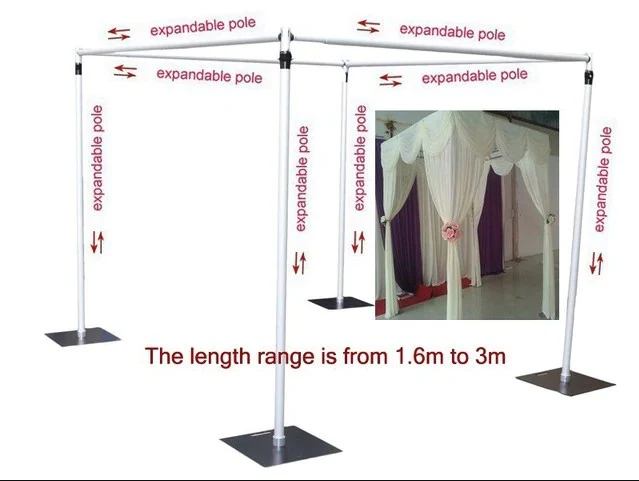 Backdrop Stand Set - Deluxe - Pipe and Drape (6x3m) - Image 10