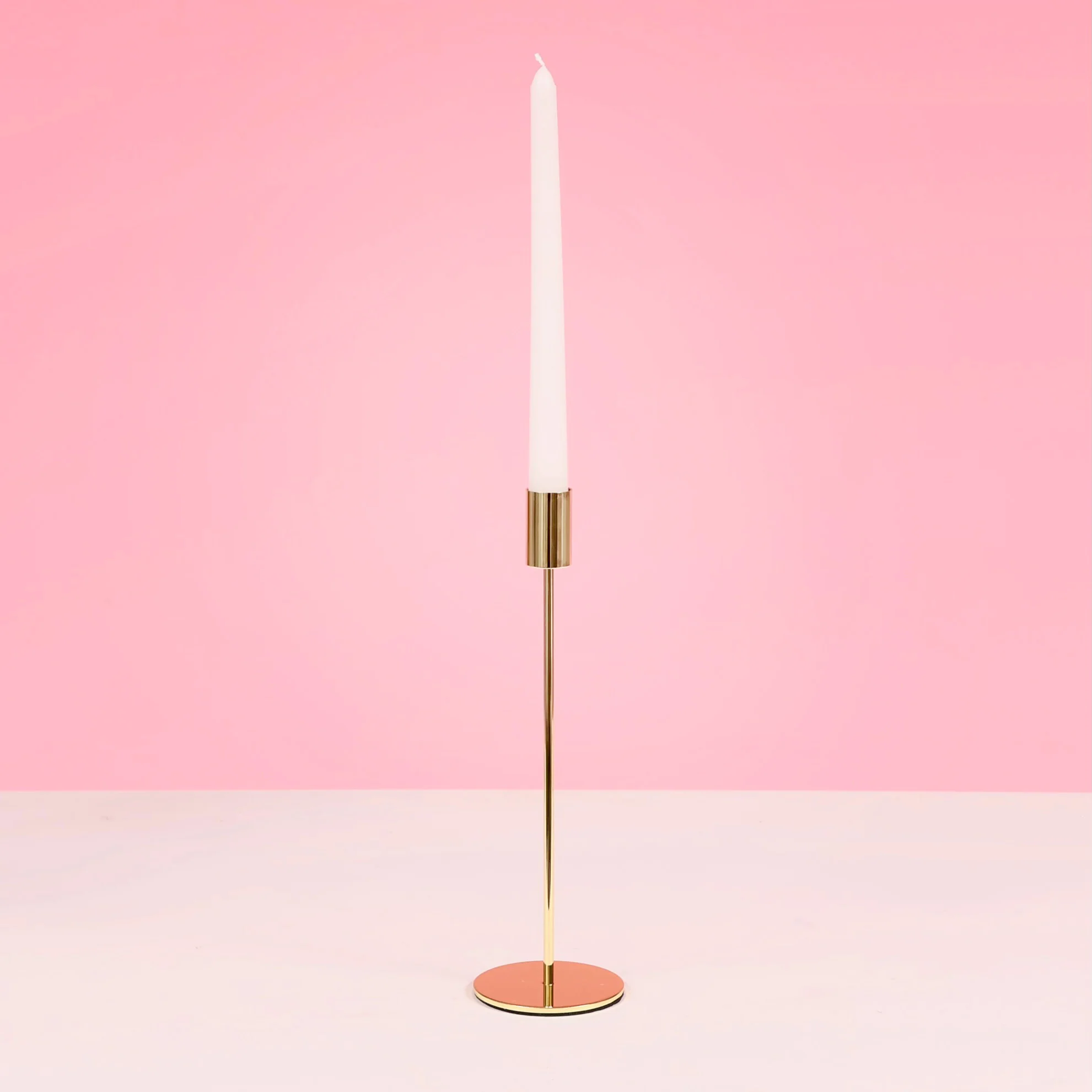 Taper Candle Holders Modern Straight Style - Gold (28cm) - Image 2
