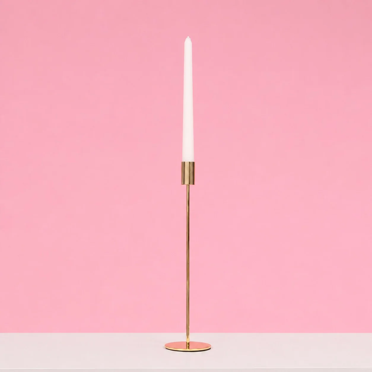Taper Candle Holders Modern Straight Style - Gold (33cm) - Image 2