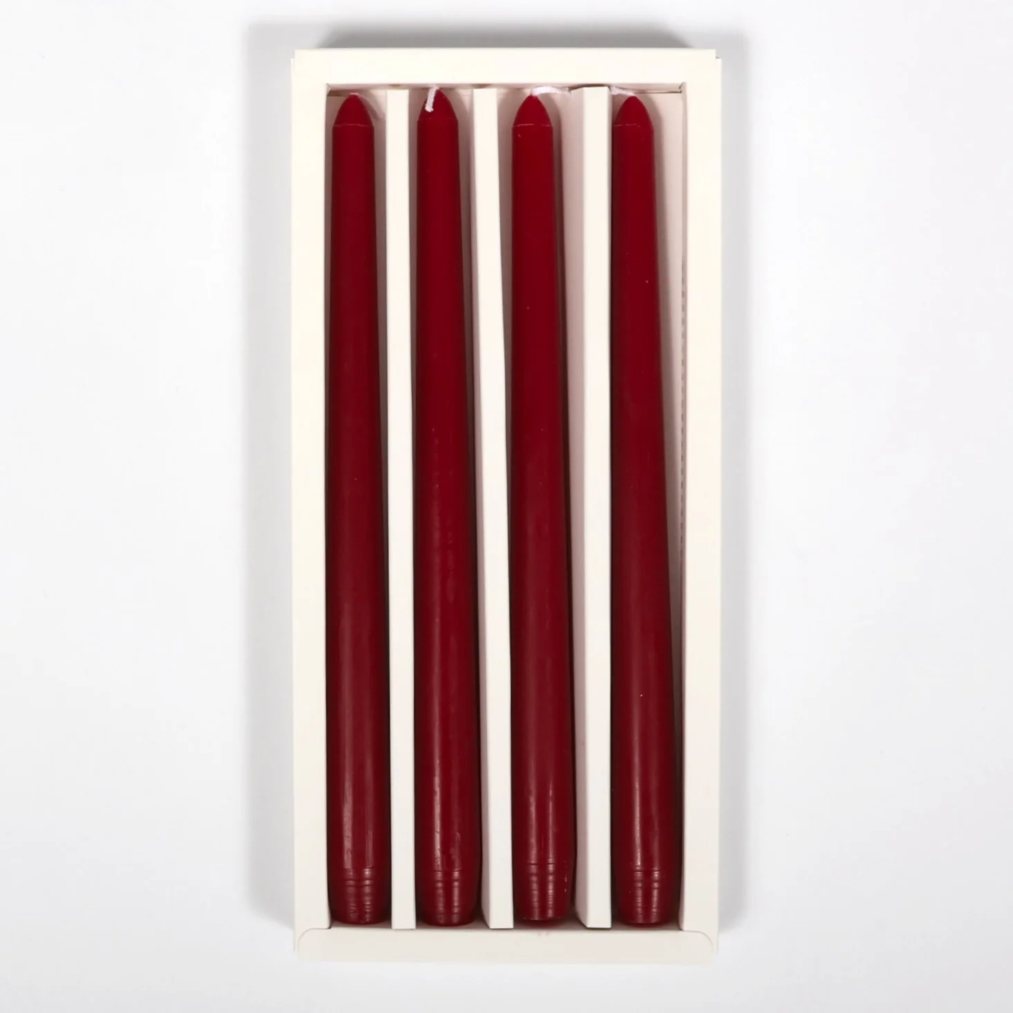 Taper Candles - Burgundy - Image 3