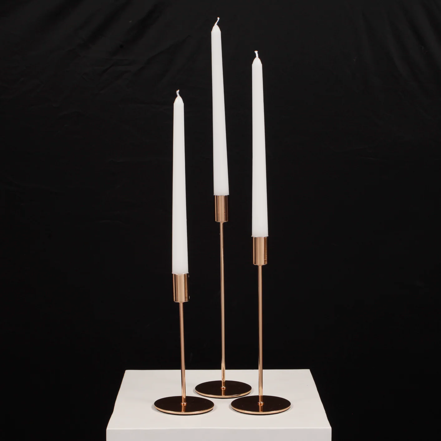 Taper Candles - White - Image 3