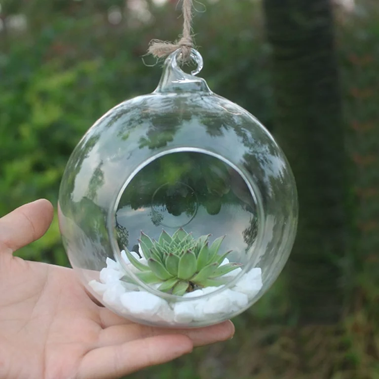 Tealight Candle Holder - Hanging Glass - Image 5