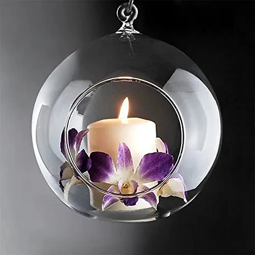Tealight Candle Holder - Hanging Glass - Image 6