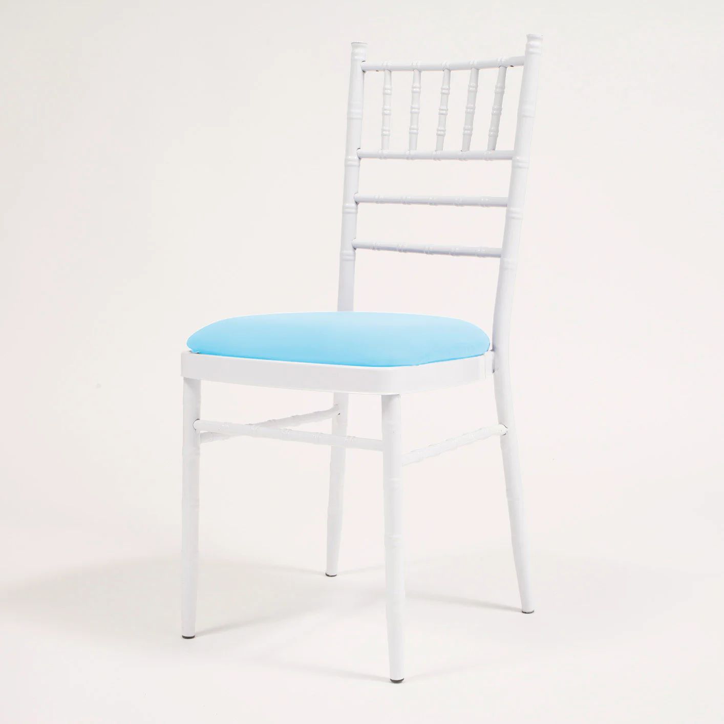 CLEARANCE Lycra Cushion Cover - Light Blue - Image 3