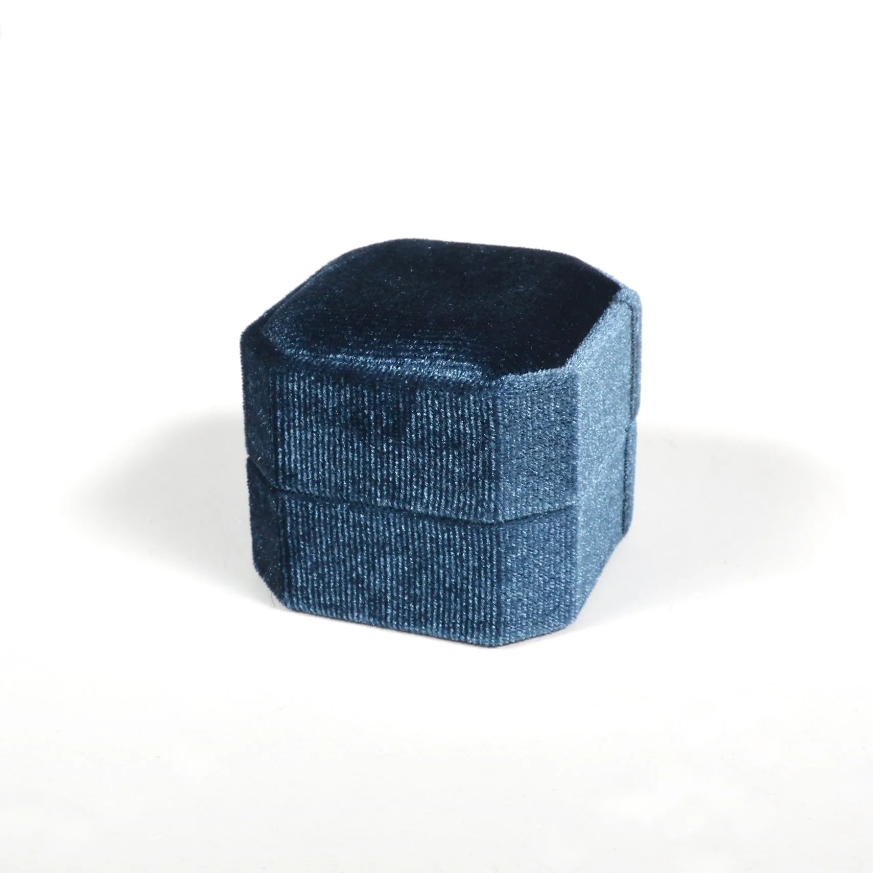 Velvet Ring Box - Dusty Blue - Image 5