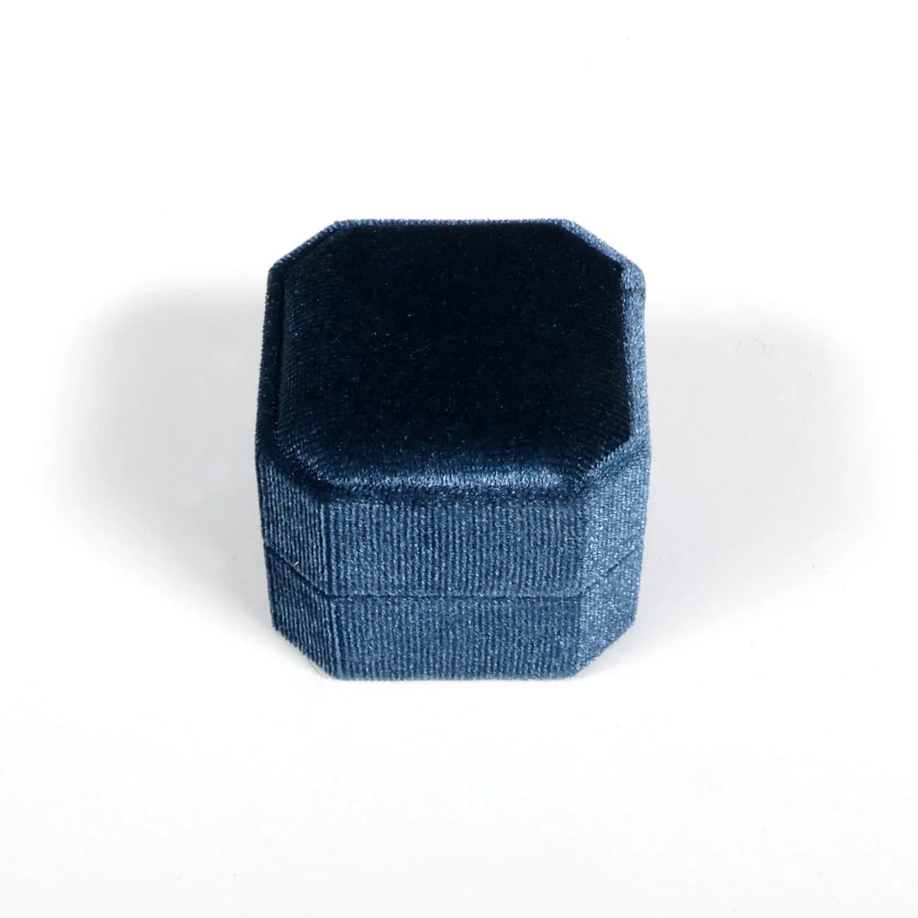 Velvet Ring Box - Dusty Blue - Image 6