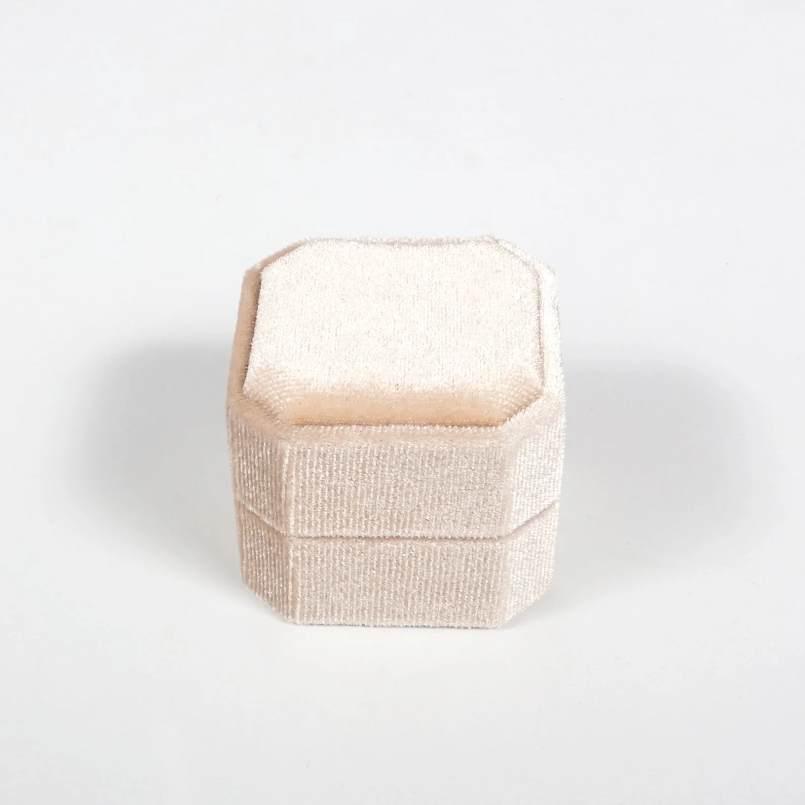 Velvet Ring Box - Ivory - Image 5