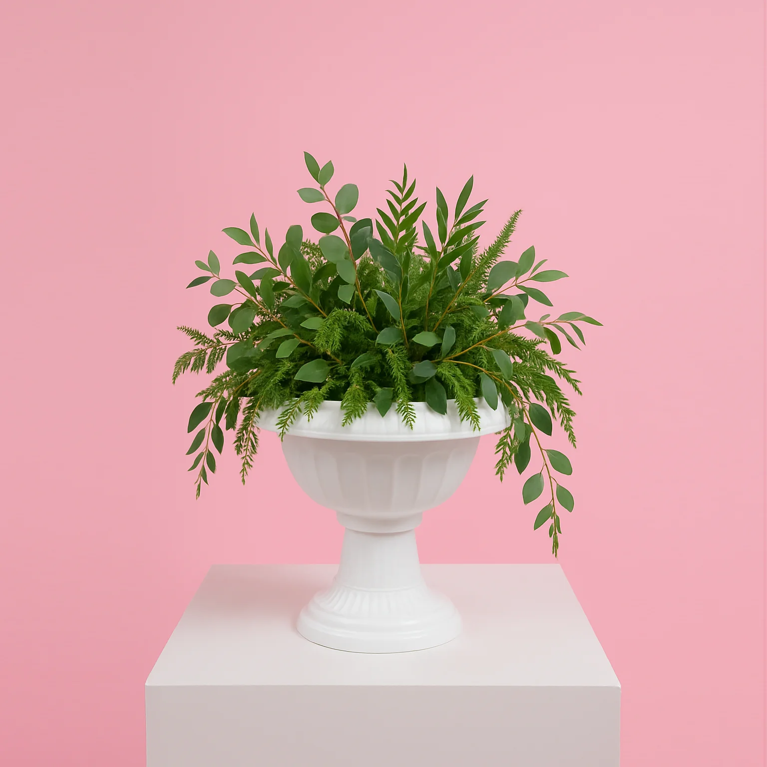Vintage PVC Urn Centrepiece Vase  (14cmH)