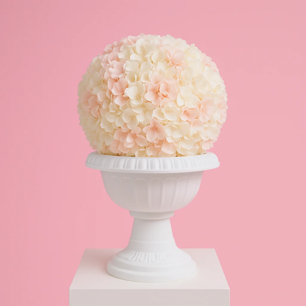 Vintage PVC Urn Centrepiece Vase  (26cmH) - Image 4
