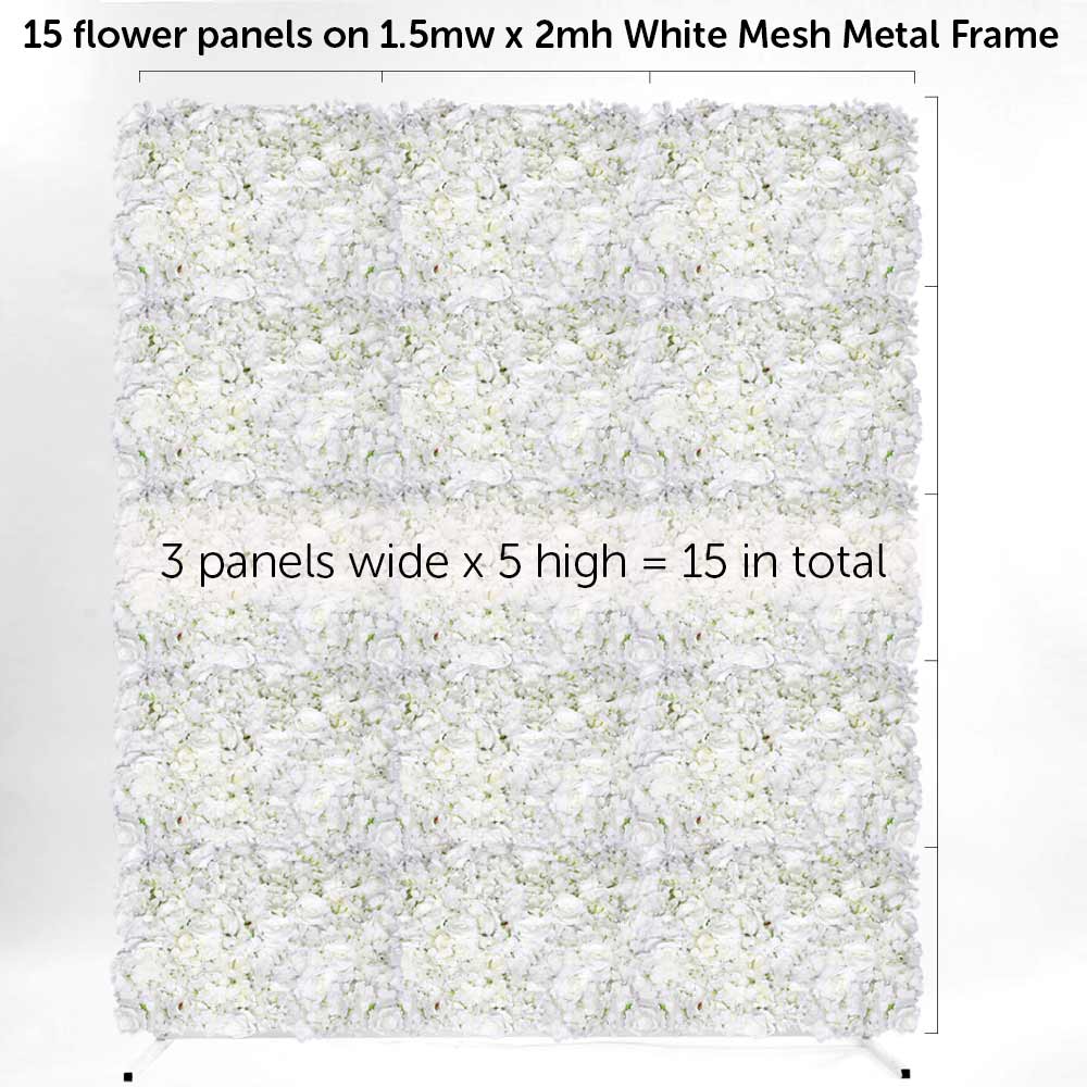 CLEARANCE Flower Wall Mesh Stand Frame - Square Edge - Gold (2mx1.5m) - Image 10