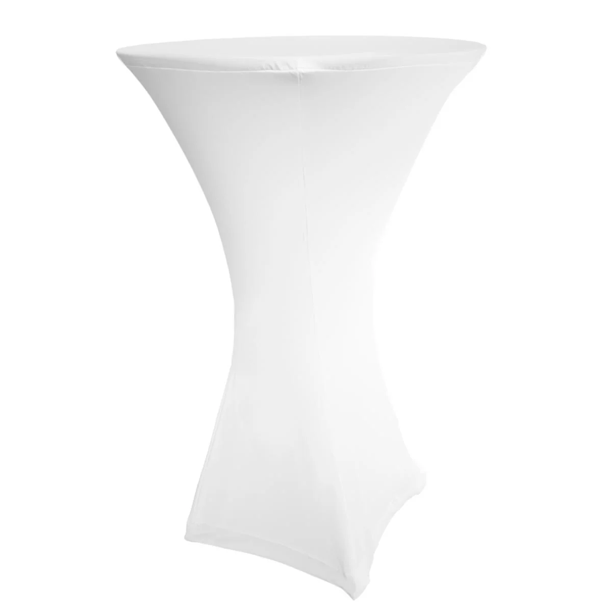Cocktail Dry Bar Table Cover - Square Base - White (70cm) - Image 3
