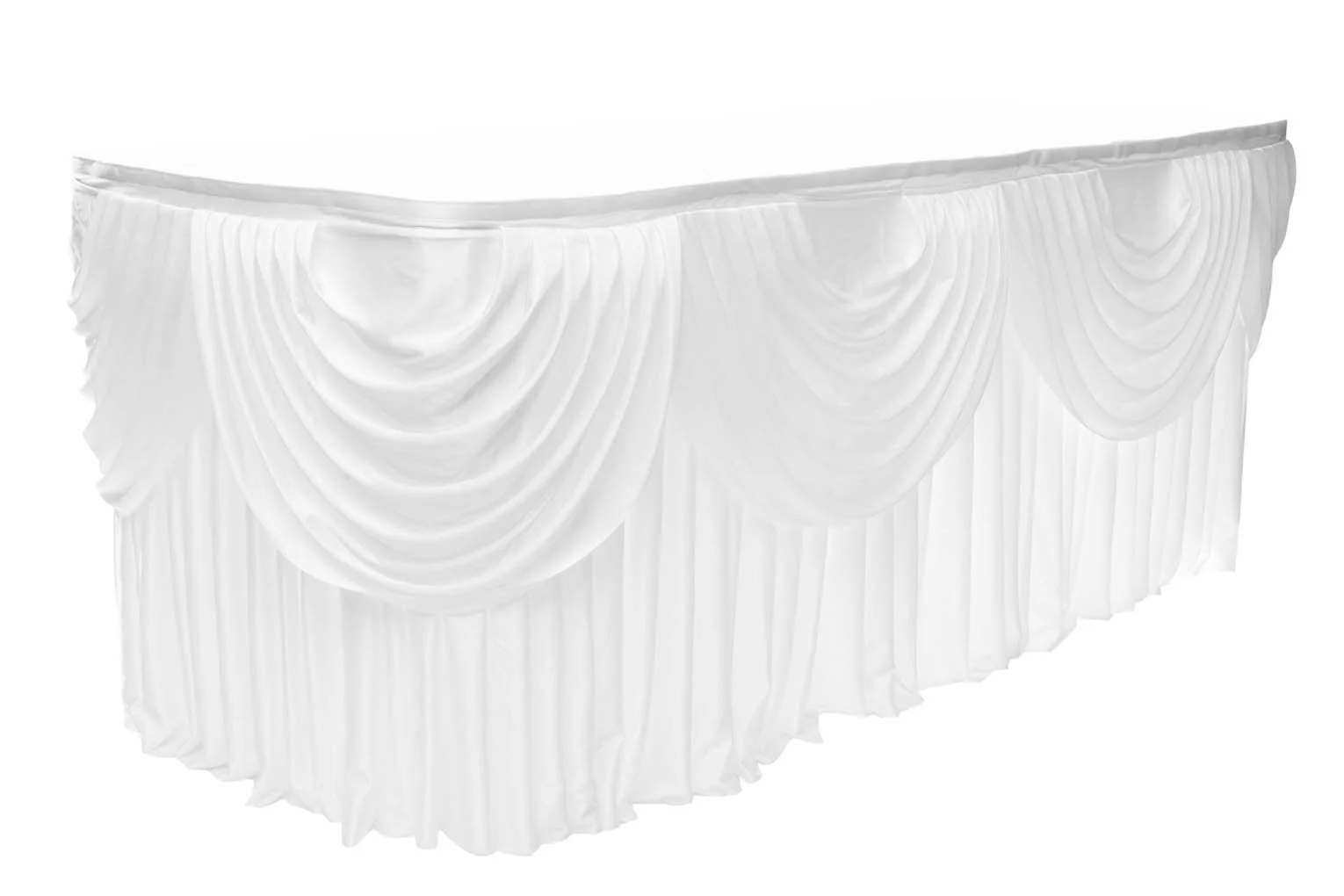 Ice Silk Satin Swag - White (3m) - Image 2