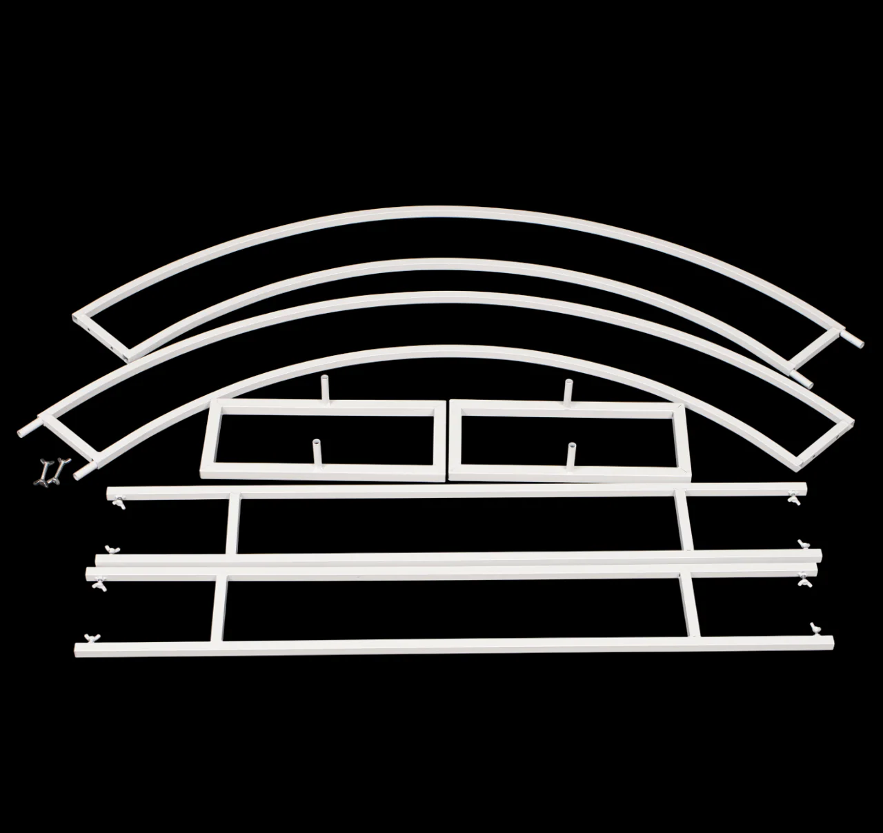 Plain Wedding Arch / Stand - White - Image 3