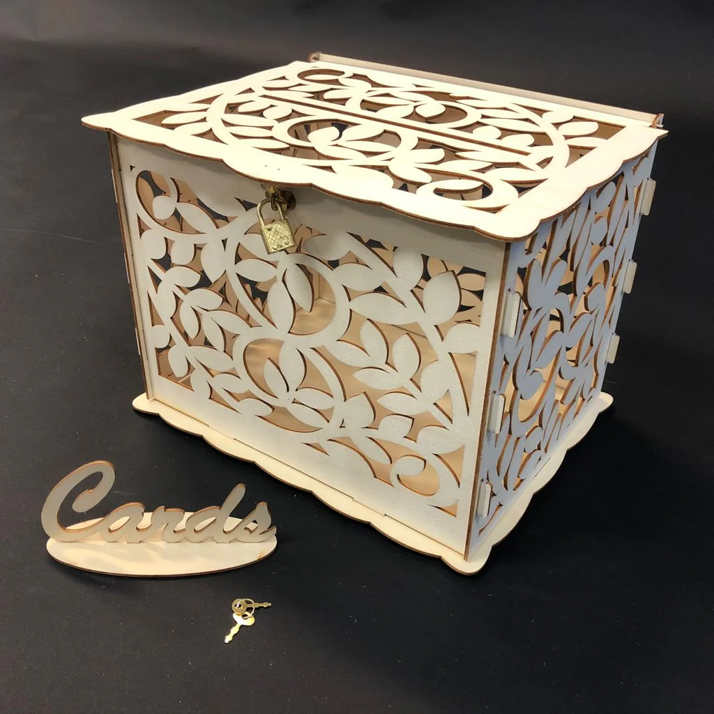 Wishing Well Wedding Card Box - Floral