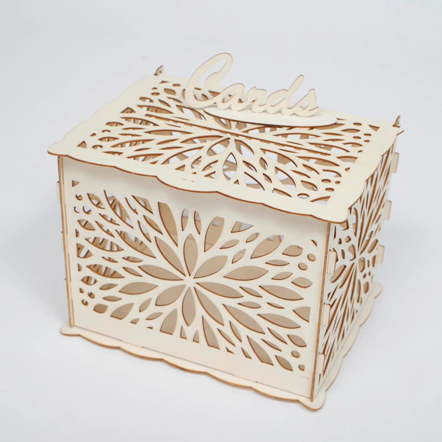 CLEARANCE Wishing Well Wedding Card Box - Starburst Floral
