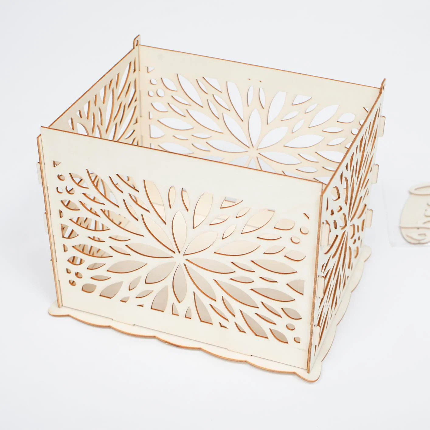 CLEARANCE Wishing Well Wedding Card Box - Starburst Floral - Image 5