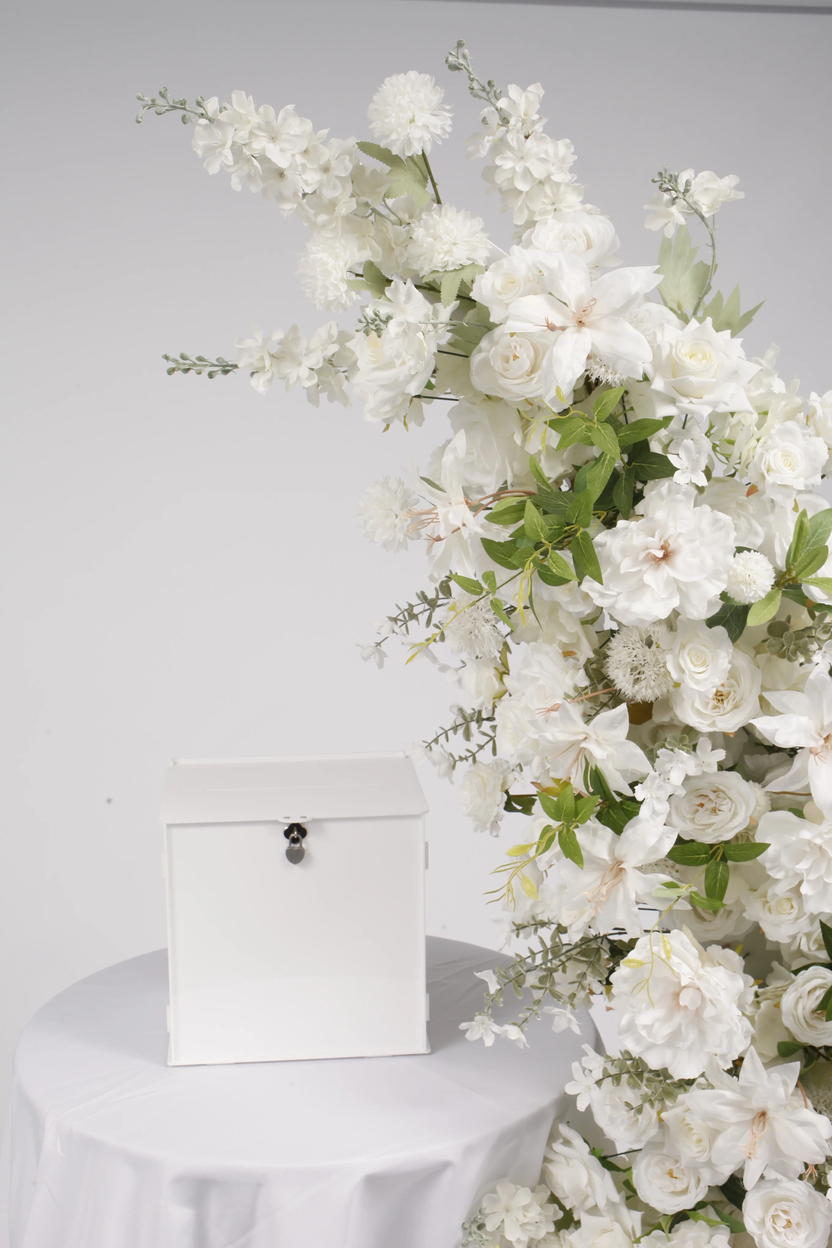 Wishing Well Wedding Card Box - White Acrylic - Image 3